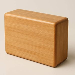 14 Bamboo Wood Yoga Block for Natural Support Heavy Duty Stable Brick for Yoga and Meditation Practice with Smooth Polished Finish