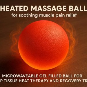 23 Heated Massage Ball for Soothing Muscle Pain Relief Microwaveable Gel Filled Ball for Deep Tissue Heat Therapy and Recovery Training