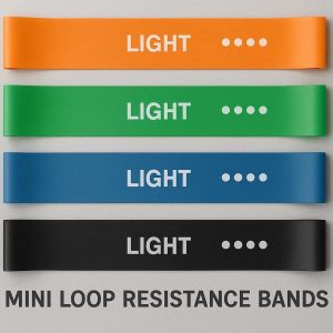 5 Mini Loop Resistance Bands for Physical Therapy Recovery Lightweight Elastic Exercise Bands for Shoulders Arms and Lower Body Strength