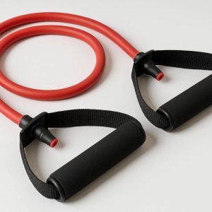 7 Professional Resistance Tube with Padded Handles for Strength Training Home Workout Equipment for Toning Arms Back and Shoulders Muscles