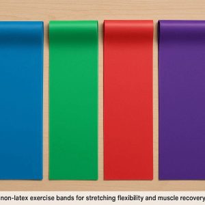 8 Therapy Resistance Bands for Yoga and Pilates Extra Long Non Latex Exercise Bands for Stretching Flexibility and Muscle Recovery Work